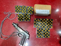 BODYGUARD SOUND CORK GUN 600GRAM+10 Box TRIPLE POWER CORK (200)PC - Gray