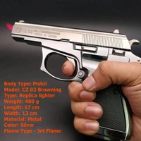 Z83 LIGHTER GUN 500 GRAM WEIGHT LOOKS REAL  - Dorado, 10 Inch