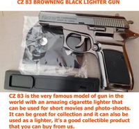 Z83 LIGHTER GUN 500 GRAM WEIGHT LOOKS REAL  - Dorado, 10 Inch
