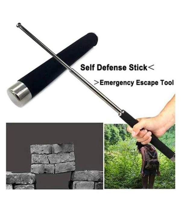 SELF DEFENCE STICK METAL 26 - Gray, 2 Ft