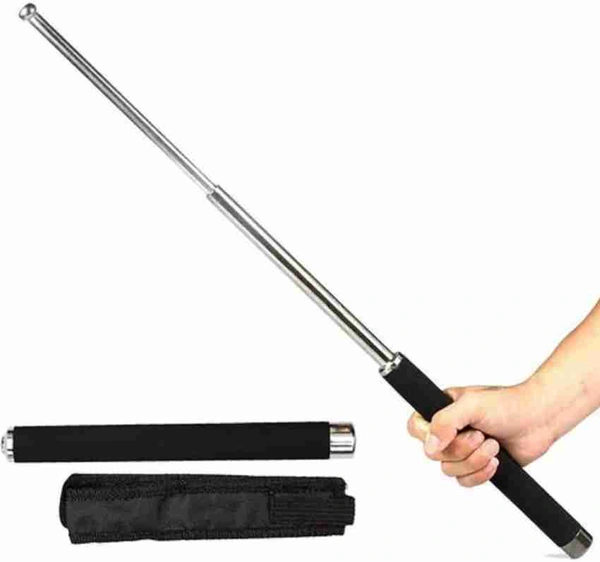 SELF DEFENCE STICK METAL 26 - Gray, 2 Ft