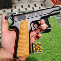 BLACK WORLD WAR 9 MM TOY GUN ( 1 BOX CORK+1 COVER FREE) - Black, 8 Inch*6.5