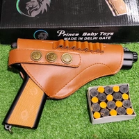 BLACK WORLD WAR 9 MM TOY GUN ( 1 BOX CORK+1 COVER FREE) - Black, 8 Inch*6.5