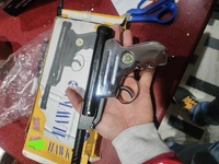 HAWK CHROME FULL METAL POWERFUL AIR GUN  - Alto, 12 Inch