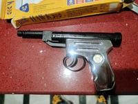 HAWK CHROME FULL METAL POWERFUL AIR GUN  - Alto, 12 Inch