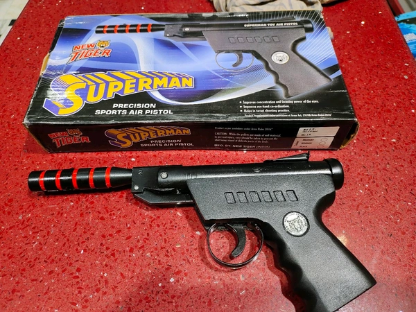 NEW TIGER FULL METAL SUPERMAN 1.2 KG WEIGHT+100 PALLETS  - Black