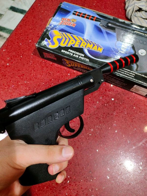 NEW TIGER FULL METAL SUPERMAN 1.2 KG WEIGHT+100 PALLETS  - Black