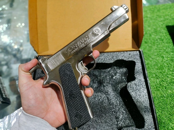 GREAT WORLD WAR 9 MM TOY GUN ( 4 BOX CORK FREE) - Gray, 7 Inch