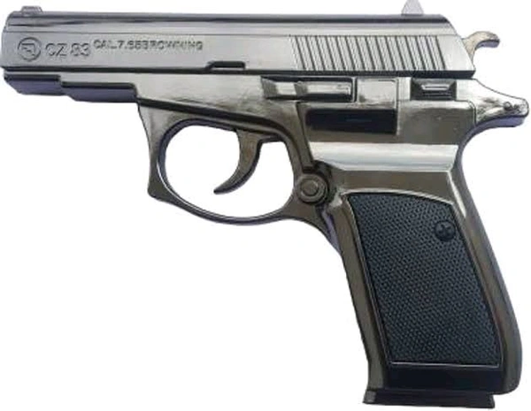 Z 83 LIGHTER GUN | LEATHER COVER  | 8 FAKE BULLETS  |  - Alto, 6 INCH