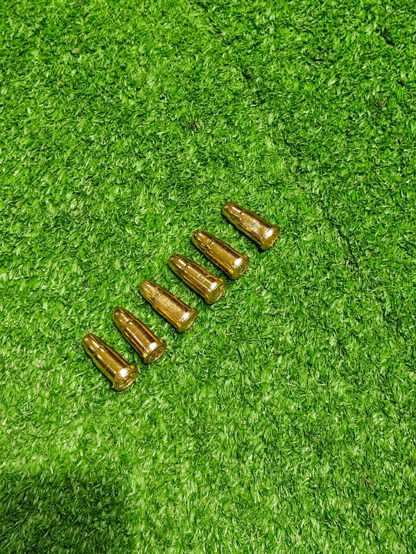 FAKE METAL BULLETS 20 PC 1 INCH HEWAY  - Gold, 1 INCH