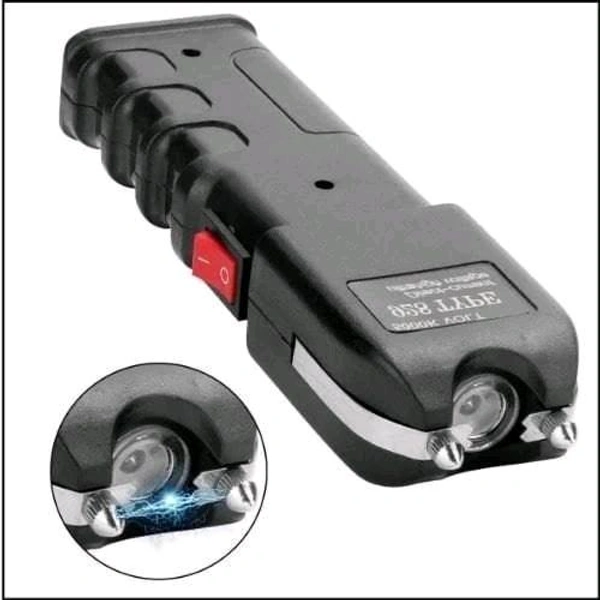 18000 Police  18000 VOLT ELECTRIC SELF DEFENCE STUN GUN Torch  - Black, 5 Inch
