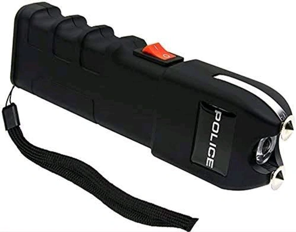 18000 Police  18000 VOLT ELECTRIC SELF DEFENCE STUN GUN Torch  - Black, 5 Inch