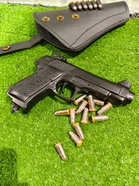 KEHAR 9 MM CORK GUN+ 1 BOX CORK  - Black, 6 Inch