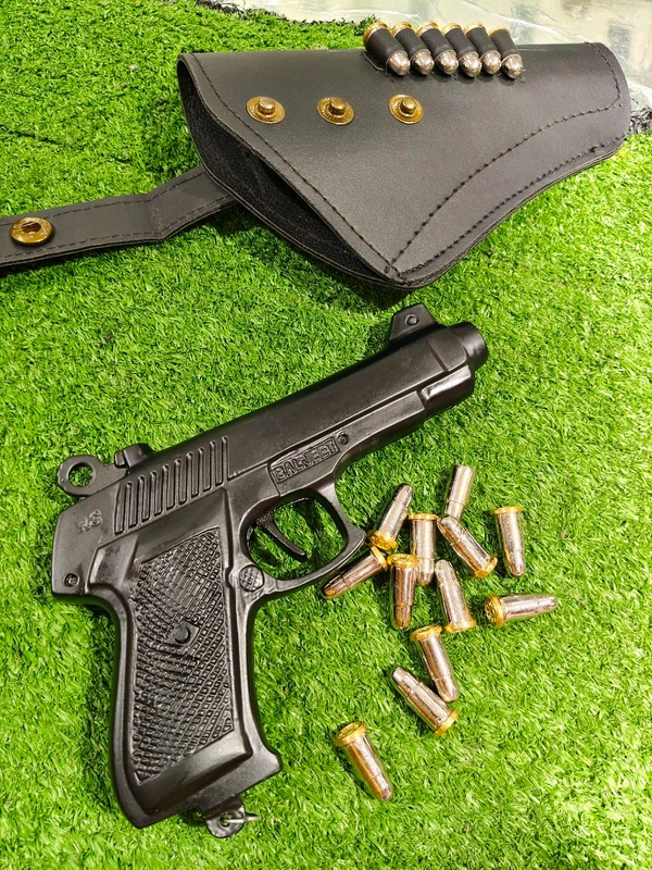 KEHAR 9 MM CORK GUN+ 1 BOX CORK  - Black, 6 Inch