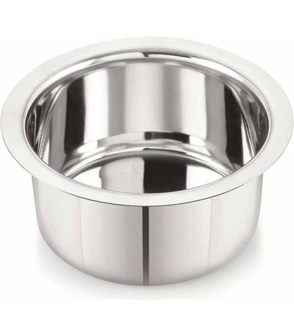 (SS)குழம்பு பாத்திரம் / Stainless Steel Flat Bottom Tope - 1000ml