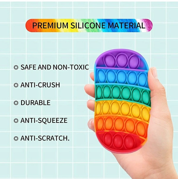It Fidget Toy - Autism Special Needs Silicone Stress Reliever, Squeeze Sensory Toy (Heart)