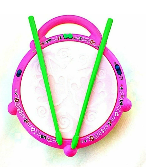 Flash 3D Flash Drums Toys for Kids with Lights & Musical,Good Quality Plastic(Multi Color, Pack of 1)