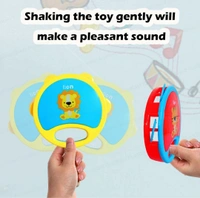 Rattles Toys for Babies- Pack of 3 Pcs Shaking, Rattle & Dumbbell Rattle Toy for Kids, Sound Rattle Toy for New Born Baby, Early Development Toys for 3+ Months Babies - Random Color