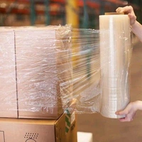 12" Stretch Film /Packing Material / 12 Inch / Large wrap Roll for Packing and multipurpose use - 3kg / Roll