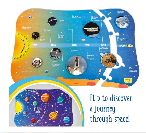 Imagimake Mapology Solar System Puzzle - Learning Aid & Educational Toy for Kids 5+ Years Delivery Time: 2-3Days
