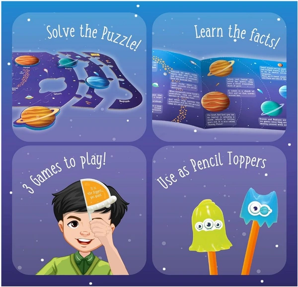 Imagimake Mapology Solar System Puzzle - Learning Aid & Educational Toy for Kids 5+ Years Delivery Time: 2-3Days
