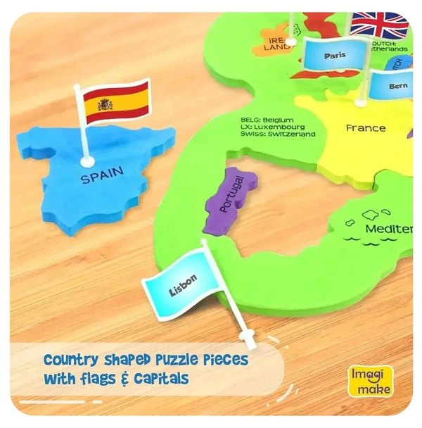 Imagimake Mapology World AR - Augmented Reality Wildlife Map & Interactive Educational Puzzle for Kids 5+ Years Delivery Time: 2-3Days