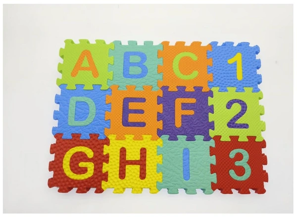 Funjoy EVA Foam Numbers 1–10 Learning Mat - Colorful Interlocking Educational Tiles for Toddlers 2-5 Years Delivery Time: 2-3Days
