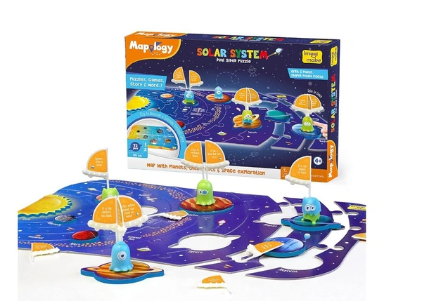 Imagimake Mapology Solar System Puzzle - Learning Aid & Educational Toy for Kids 5+ Years Delivery Time: 2-3Days