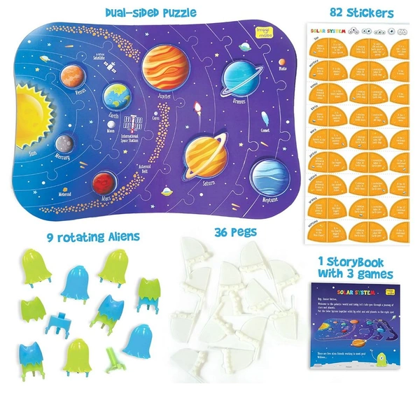 Imagimake Mapology Solar System Puzzle - Learning Aid & Educational Toy for Kids 5+ Years Delivery Time: 2-3Days