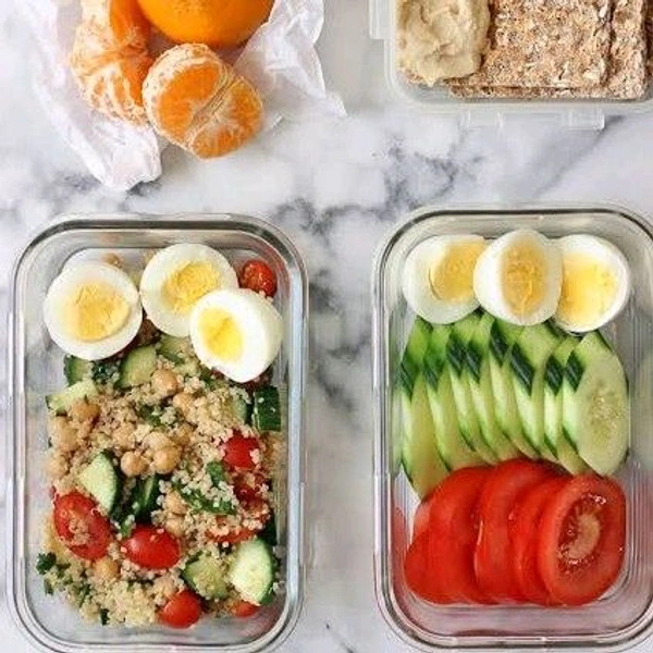 Boil Egg (2pcs) + Healthy Green Salad + Nuts & More
