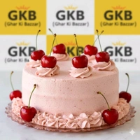 🟢Veg Special Strawberry Cake