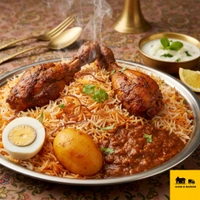 🔴Dum Biryani ( EGG + 2PC CHICKEN+ ALOO + GRAVY & SALAD ) @Kalpana Fast Food