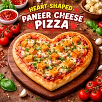 💚 Heart Shape Paneer Cheese Pizza @ GKB SPECIAL @ROYAL PIZZA0