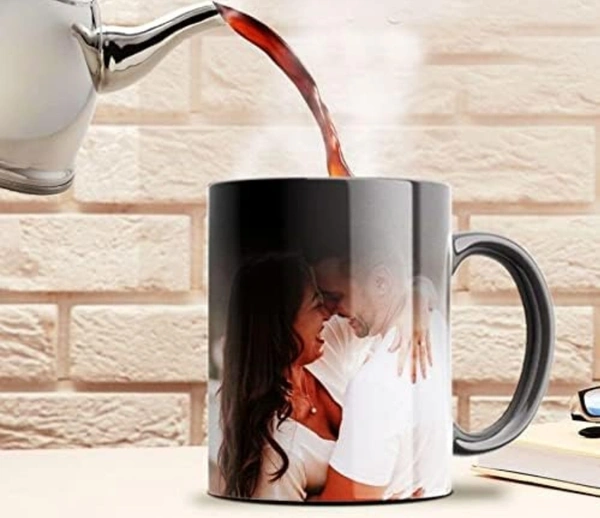 Magic Mug , Personalized Gift Custom Photo Quote Name Wish Ceramic Magic Mug for Birthday Gift, Anniversary Gift Etc - 325 ML