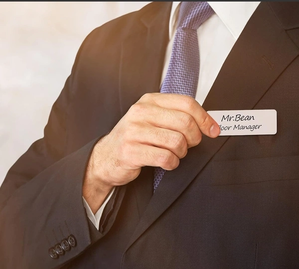 Wooden Customisable Badge, For Office Use, School Use, Monitor, Etc... 