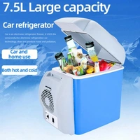 7.5L Mini Car Refrigerator | 12V Portable Car Fridge with Cooling and Warming Functions, Dual Use Electric Cooler for Travel and Vehicle