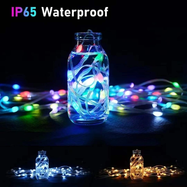 5MTR - 5V Smart APP Control LED String Light 5M RGBIC LED Holiday Christmas Lighting Smart LED Strip Light with bluetooth control