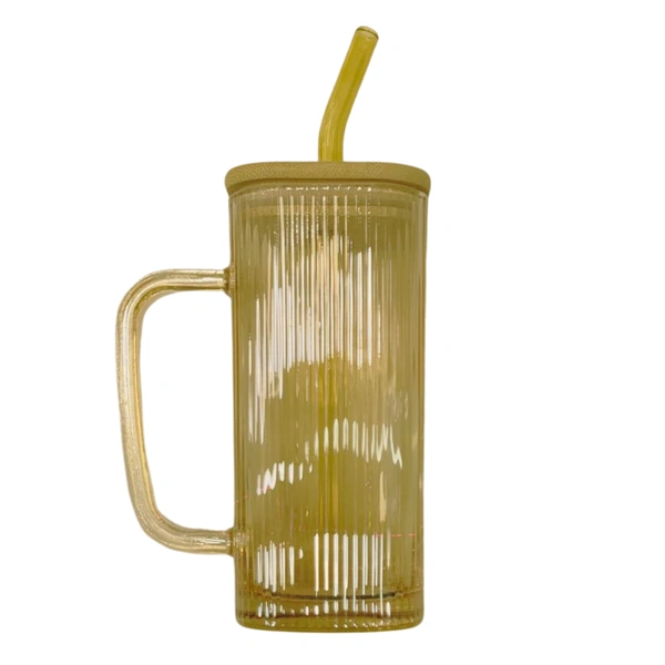 Healthy Water Drinking Glass Cup with Handle
