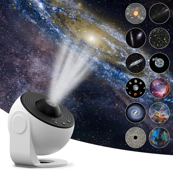 Film Planetarium Galaxy 13-in-1 Projector Rotating Nebula Projector Lamp Timing Starry Night Light Children's Bedroom Decoration