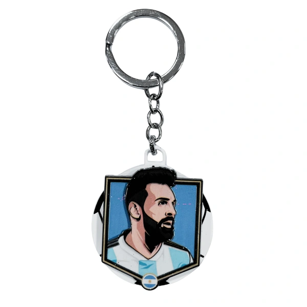 Lionel Messi - Zinc Alloy Rotating Keychain – Stylish 360° Spinner Key Ring for Car, Bike & Home Keys