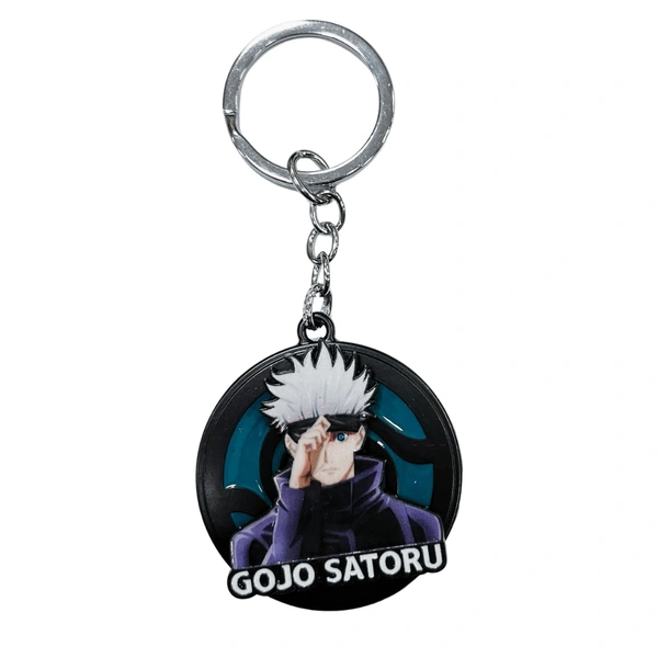 Satoru Gojo - Zinc Alloy Rotating Keychain – Stylish 360° Spinner Key Ring for Car, Bike & Home Keys