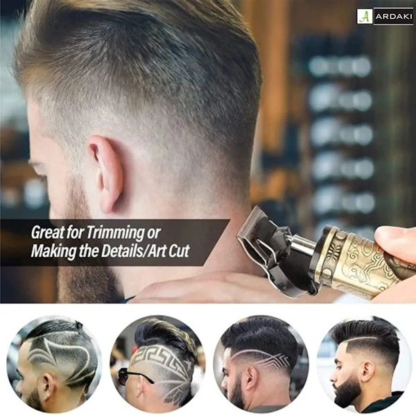 Trimmer Men Beard Trimmer For Men, Trimmer, Professional Hair Clipper, Adjustable Blade Clipper, Hair Trimmer and Shaver For Men, Close Cut Precise Hair Machine, Body Trimmer Men(Metal Body)