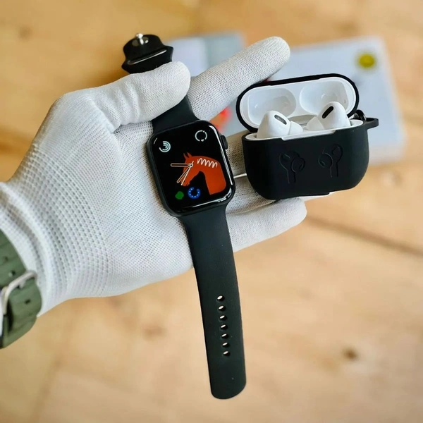 smart watch and airpods combo - BLACK