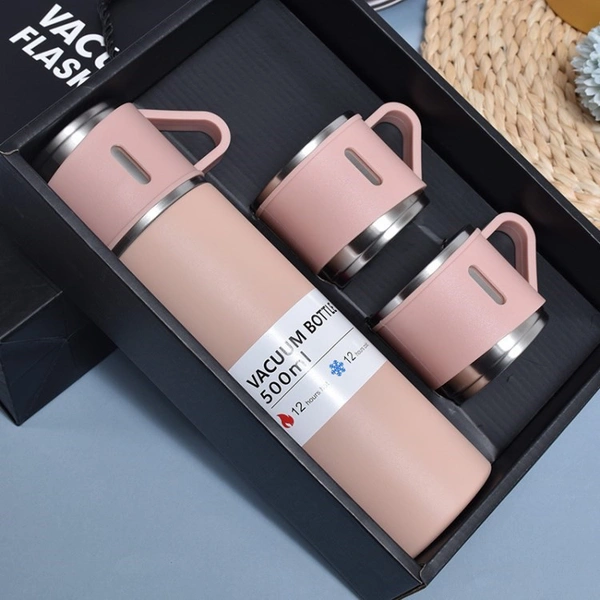 500ml Stainless steel thermostat with cup Vaccume Flask Set