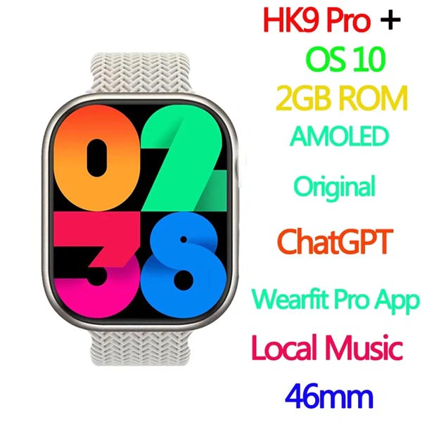 HK9 Pro Plus AMOLED Smart Watch