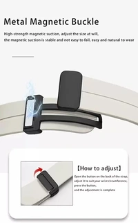 Magnetic Smart Strap Compatible with ultra smart Watch Strap 38mm 40mm and 41mm Perfact Fit for iWatch Ultra SE2 SE Series 8 7 6 5 4 3 2 1 Smart Watch Strap  (Grey)