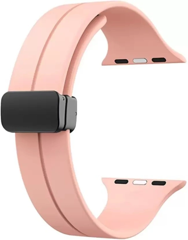 Magnetic Band Compatible with ultra smart Watch Strap 38mm 40mm and 41mm for iWatch Ultra SE2 SE Series 8 7 6 5 4 3 2 1 Smart Watch Strap  (Pink)