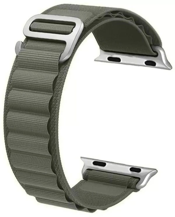 Alpine Smart Watch Strap Compatible with ultra smart Watch 49mm 45mm 44mm and 42mm Perfect Fit for Ultra SE2 SE Series 8/7/6/5/4/3/2/1 iWatch Smart Strapband for Men Women Smart Watch Strap  (Green)