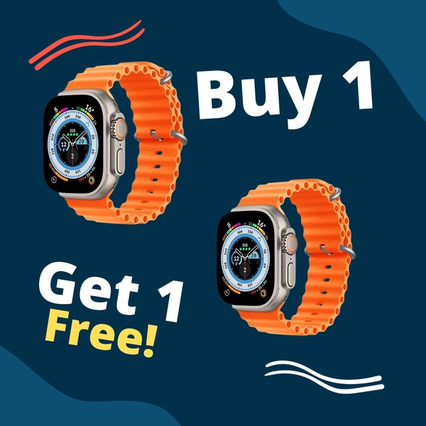 Buy one get one free  Ultra Smart Watch combo 2 Pc