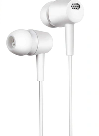 VNP Wired in Ear Earphone White, Handsfree, Headphone, Earbuds with Mic & Button for Music & Call Control Connect with All Android Phones